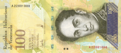 Banknot 100000 bolivarw 2017