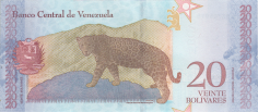 Banknot 20 bolivarw 2018