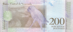 Banknot 200 bolivarw 2018