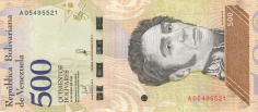 Banknot 500 bolivarw 2018