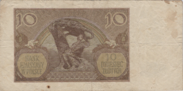 Banknot 10 zotych 1940