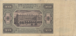 Banknot 20 zotych 1948