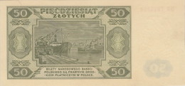 Banknot 50 zotych 1948