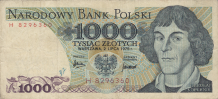 Banknot 1000 zotych 1975