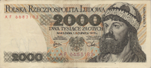 Banknot 2000 zotych 1979