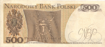 Banknot 500 zotych 1974