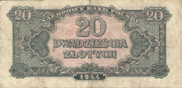 Banknot 20 zotych 1944