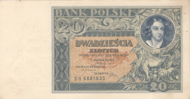 Banknot 20 zotych 1931