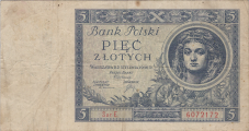Banknot 5 zotych 1930