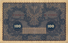 Banknot 100 marek polskich 1919