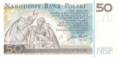 Banknot 50 zotych 2006