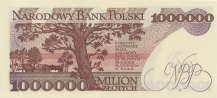 Banknot 100000 zotych 1991
