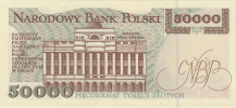 Banknot 50000 zotych 1993