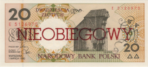 Banknot 20 zotych 1990