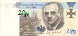 Banknot testowy Matuszewski