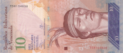 Banknot 10 bolivarw 2013