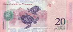 Banknot 20 bolivarw 2011
