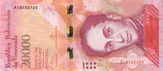 Banknot 20000 bolivarw