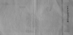 Banknot 100000 0rubli z 2011 roku w podczerwieni