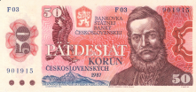 Banknot 50 koron 1987
