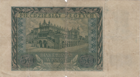 Banknot 50 złotych 1940