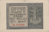 Banknot 1 złoty 1941