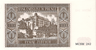 Banknot 1000 złotych 1941