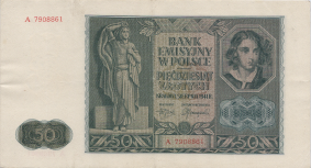 Banknot 50 złotych 1941