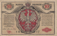 Banknot 10 marek polskich 1916 (1917)