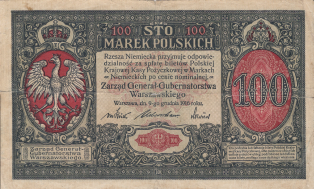 Banknot 100 marek polskich 1916 (1917)