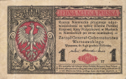 Banknot 1 marka polska 1916