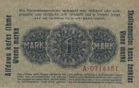 Banknot 1 marka 1918