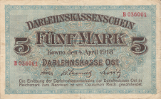 Banknot 5 marek 1918