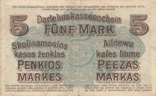 Banknot 5 marek 1918