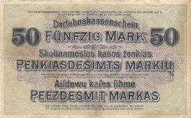 Banknot 50 marek 1918