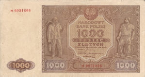 Banknot 1000 złotych 1946