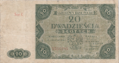 Banknot 20 złotych 1947