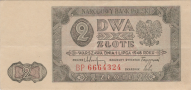 Banknot 2 złote 1948