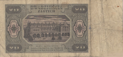 Banknot 20 zotych 1948