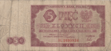 Banknot 5 zotych 1948
