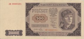 Banknot 500 złotych 1948