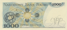 Banknot 1000 zotych 1982