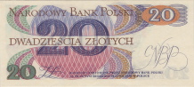 Banknot 20 zotych 1982