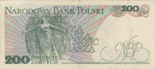 Banknot 200 zotych 1982