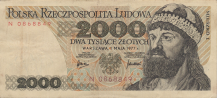 Banknot 2000 złotych 1977