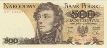 Banknot 500 zotych 1982