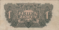 Banknot 1 złoty 1944