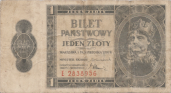 Banknot 1 złoty 1938