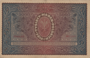 Banknot 5000 marek polskich 1920