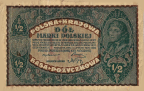 Banknot 1/2 marki polskiej 1920